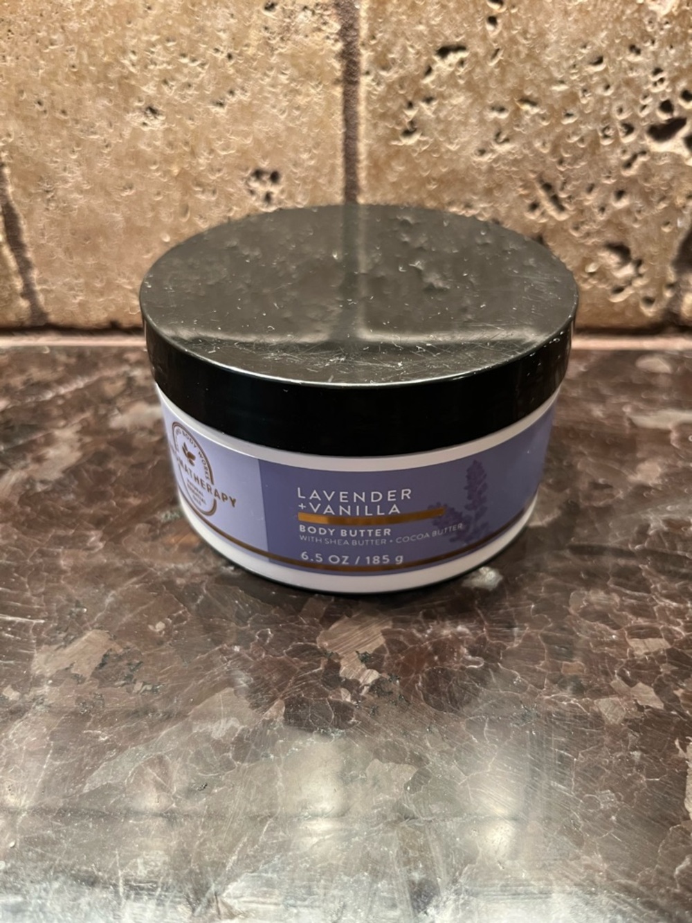 Bath & Body Works Lavender + Vanilla Body Butter - Purple, Black, White